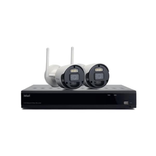 ISWI ISIWI KIT WIRELESS CONNECT S2 ISW-K1N8BF2MP-2 GEN1 NVR 8 CANALI + 2 TELECAMERE IP 1080P 2MPX WIRELES